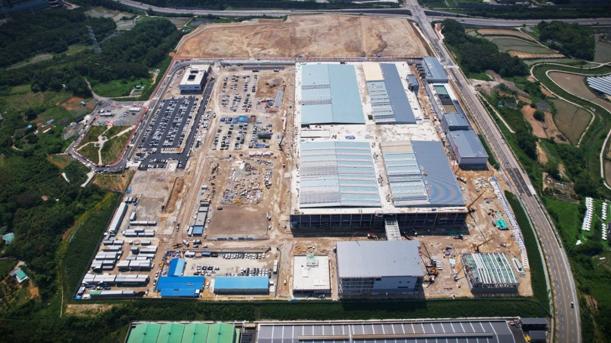 금양 부산 기장군 원통형 배터리 공장 전경