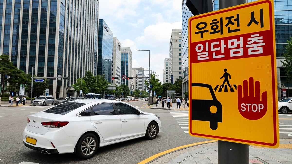 우회전 시 일단멈춤