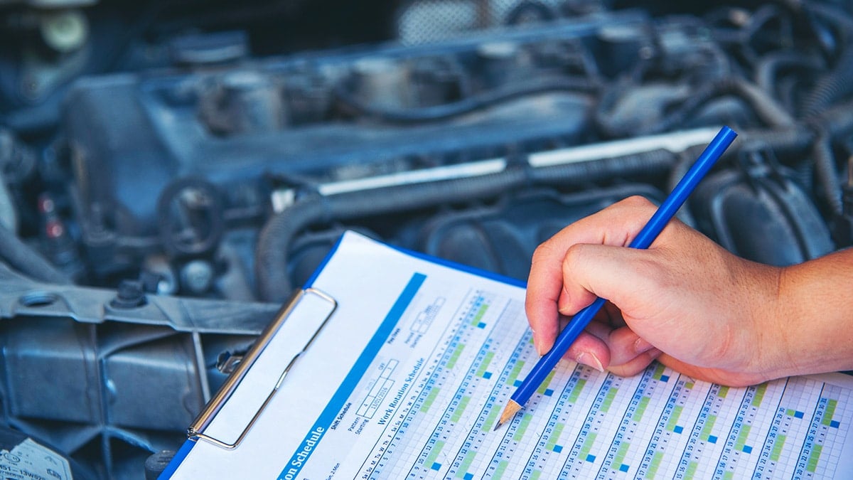 자동차 성능점검기록부 예시