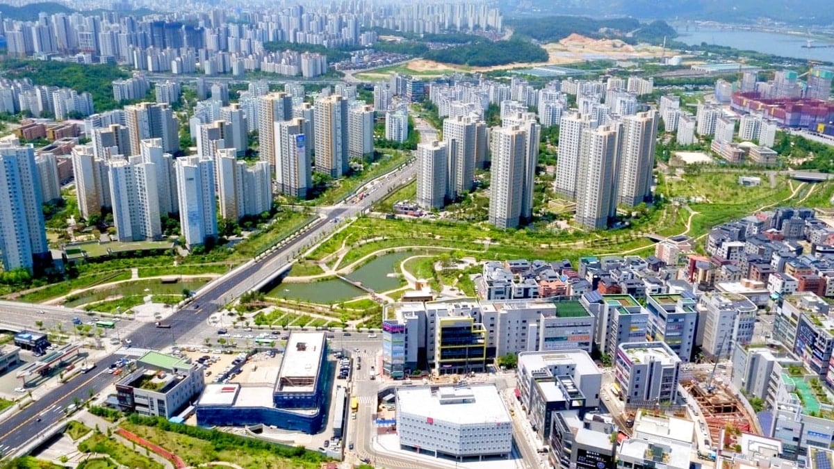 경기도 하남 미사강변도시 전경