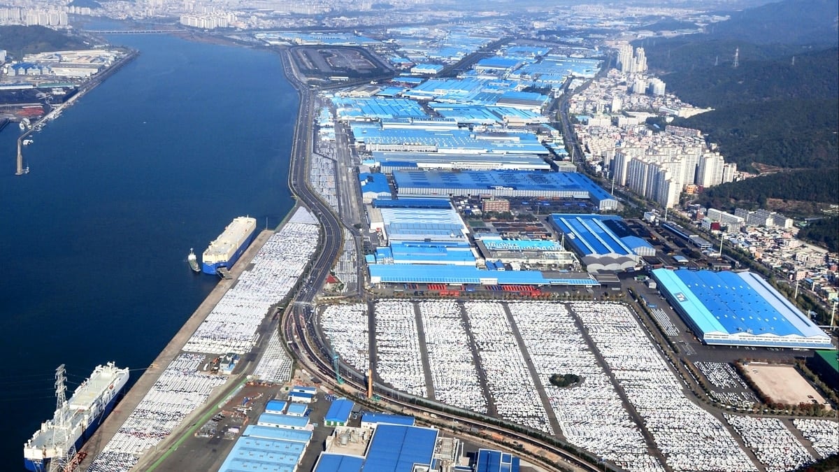 현대차 울산공장 전경