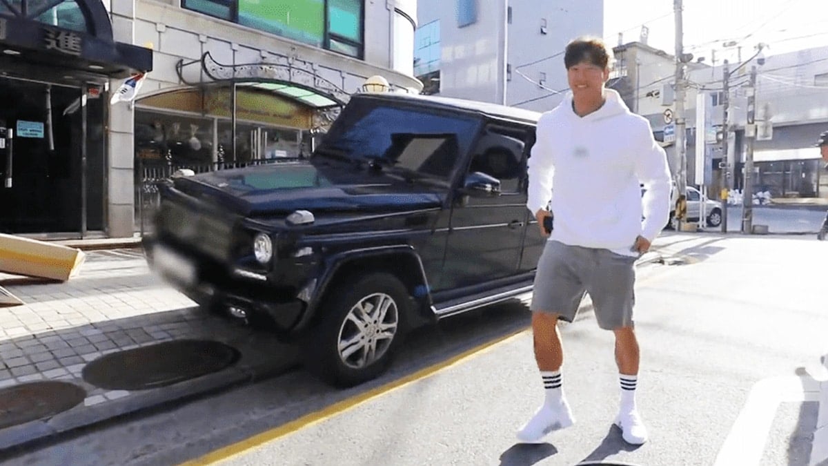 김종국과 벤츠 G350 블루텍